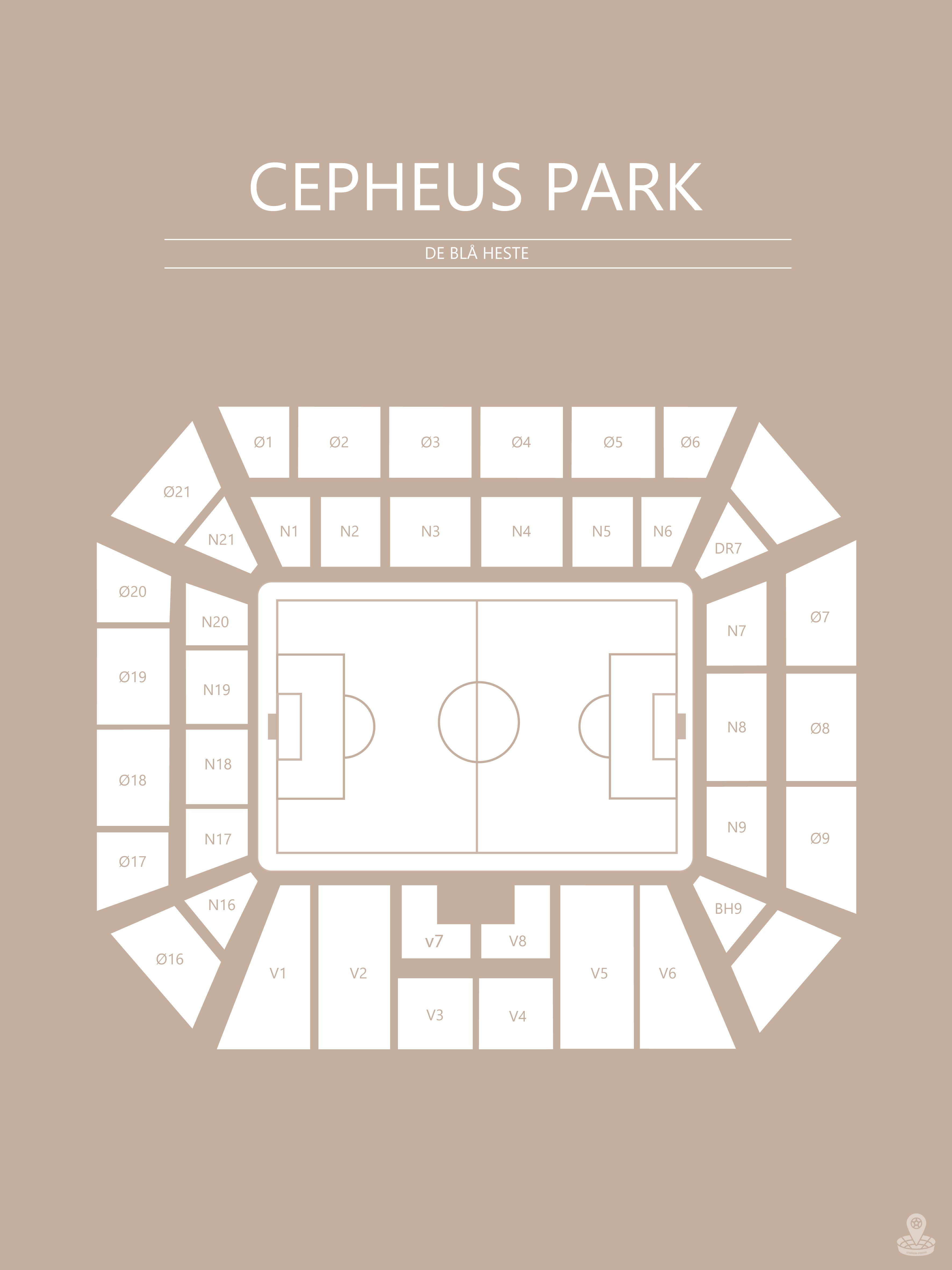 Fodbold plakat Randers Cepheus Park sand