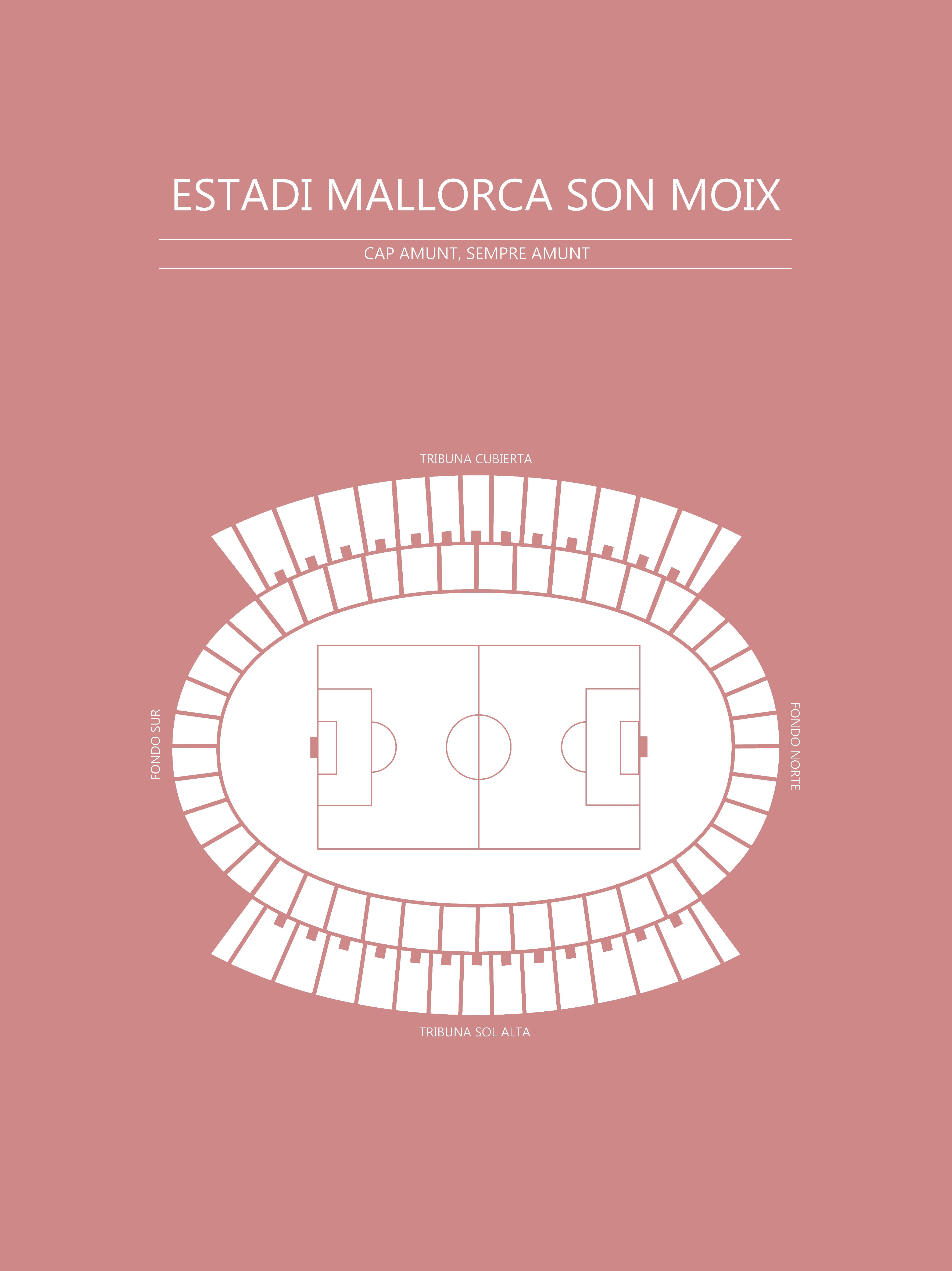 FODBOLD PLAKAT ESTADI MALLORCA SON MOX