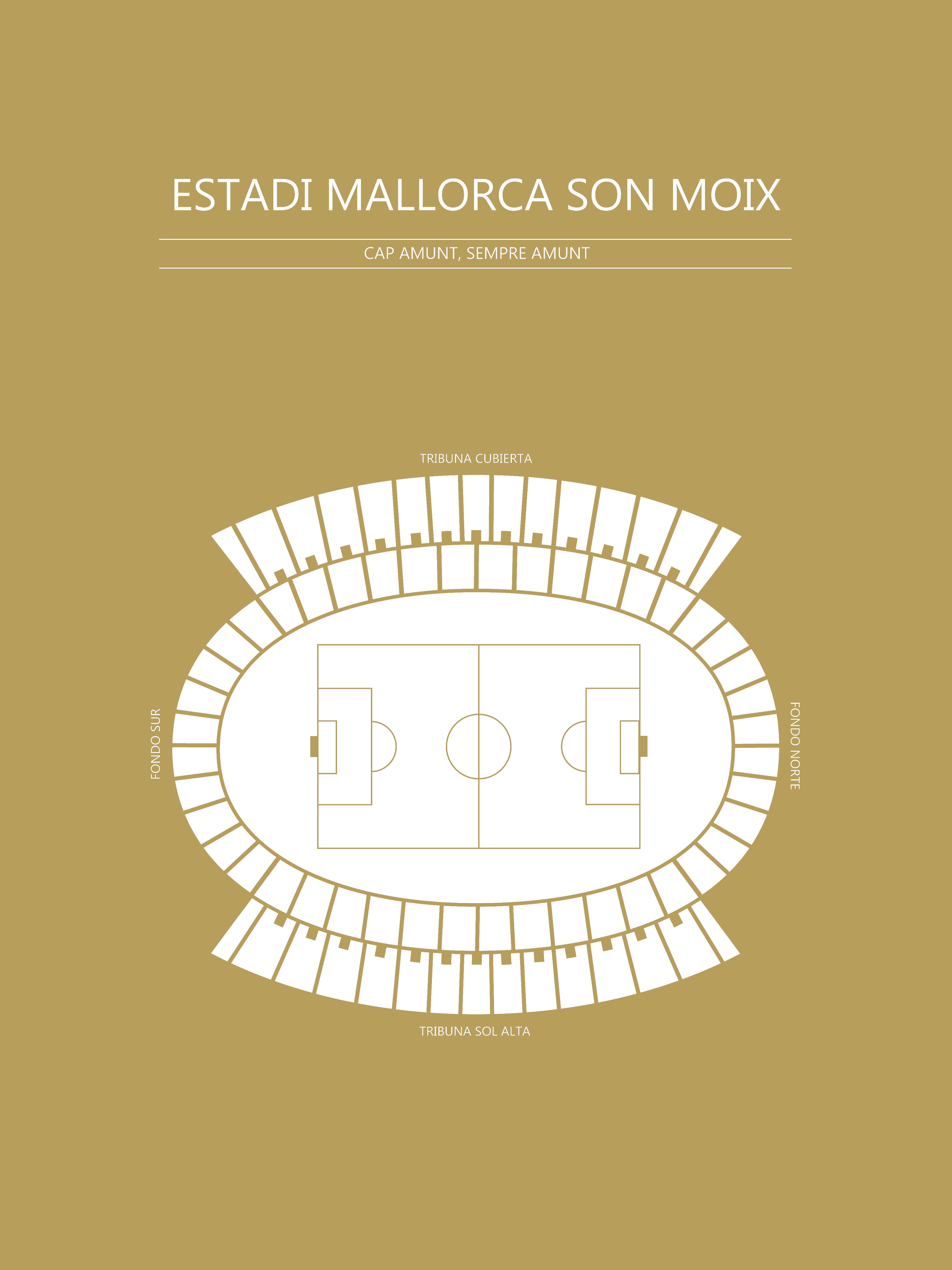 FODBOLD PLAKAT ESTADI MALLORCA SON MOX