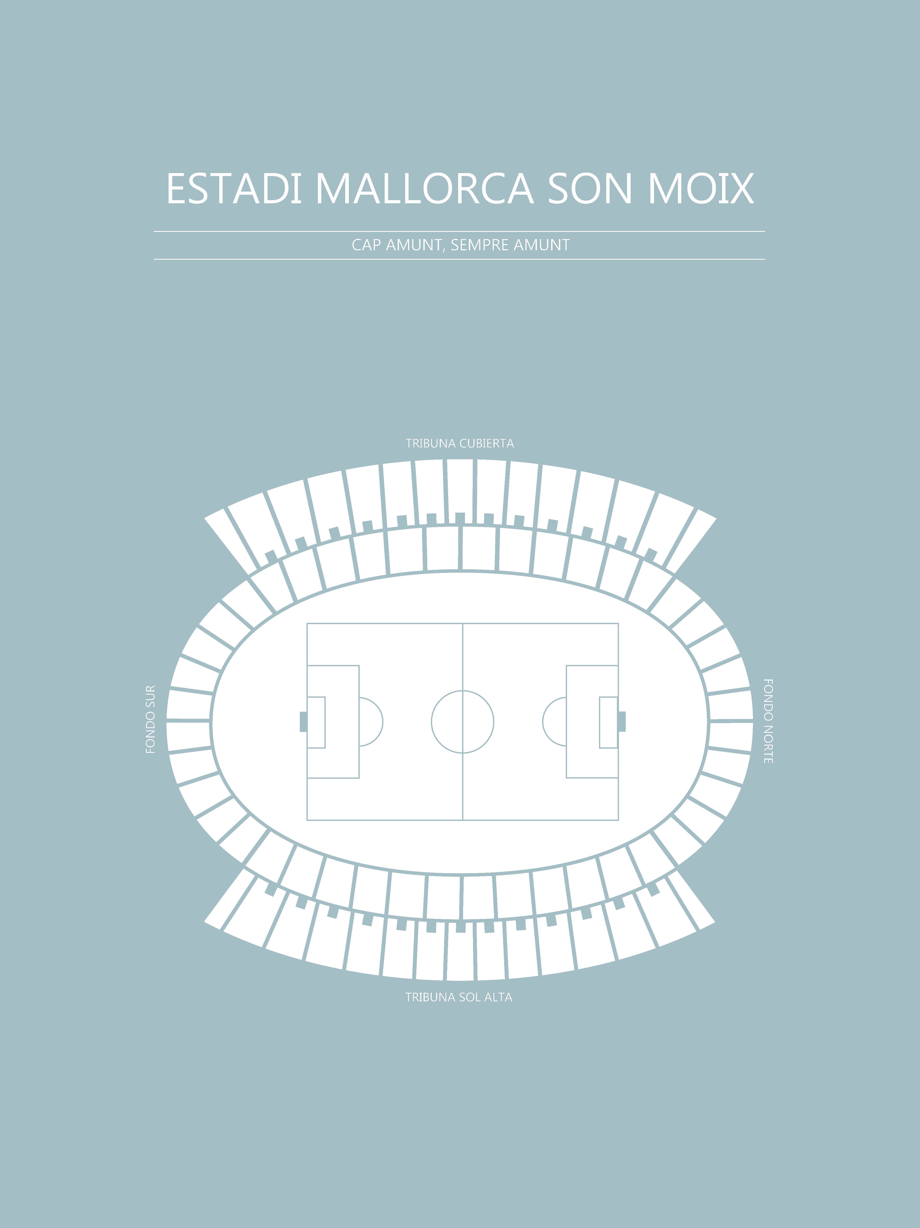 FODBOLD PLAKAT ESTADI MALLORCA SON MOX