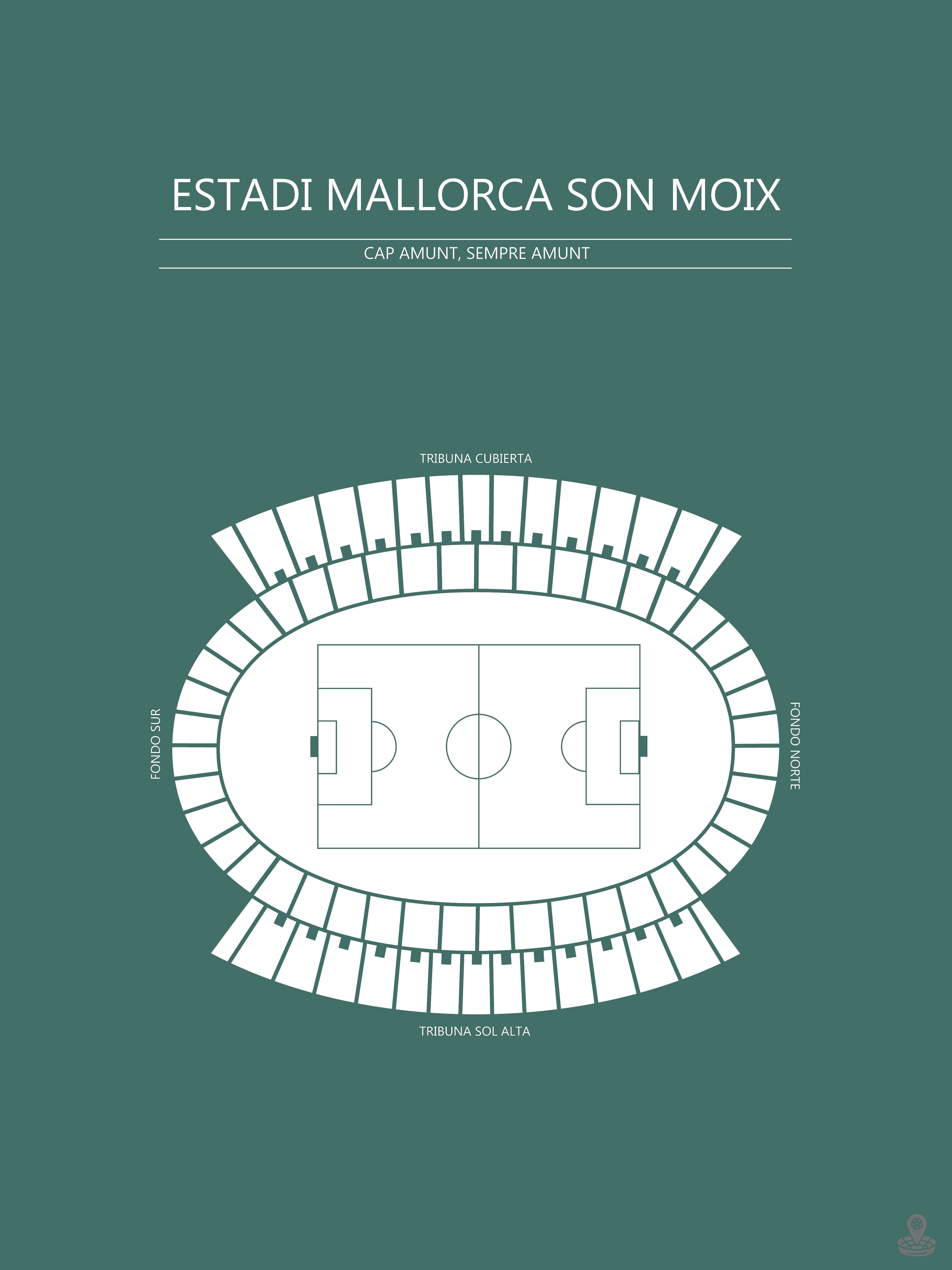 FODBOLD PLAKAT ESTADI MALLORCA SON MOX