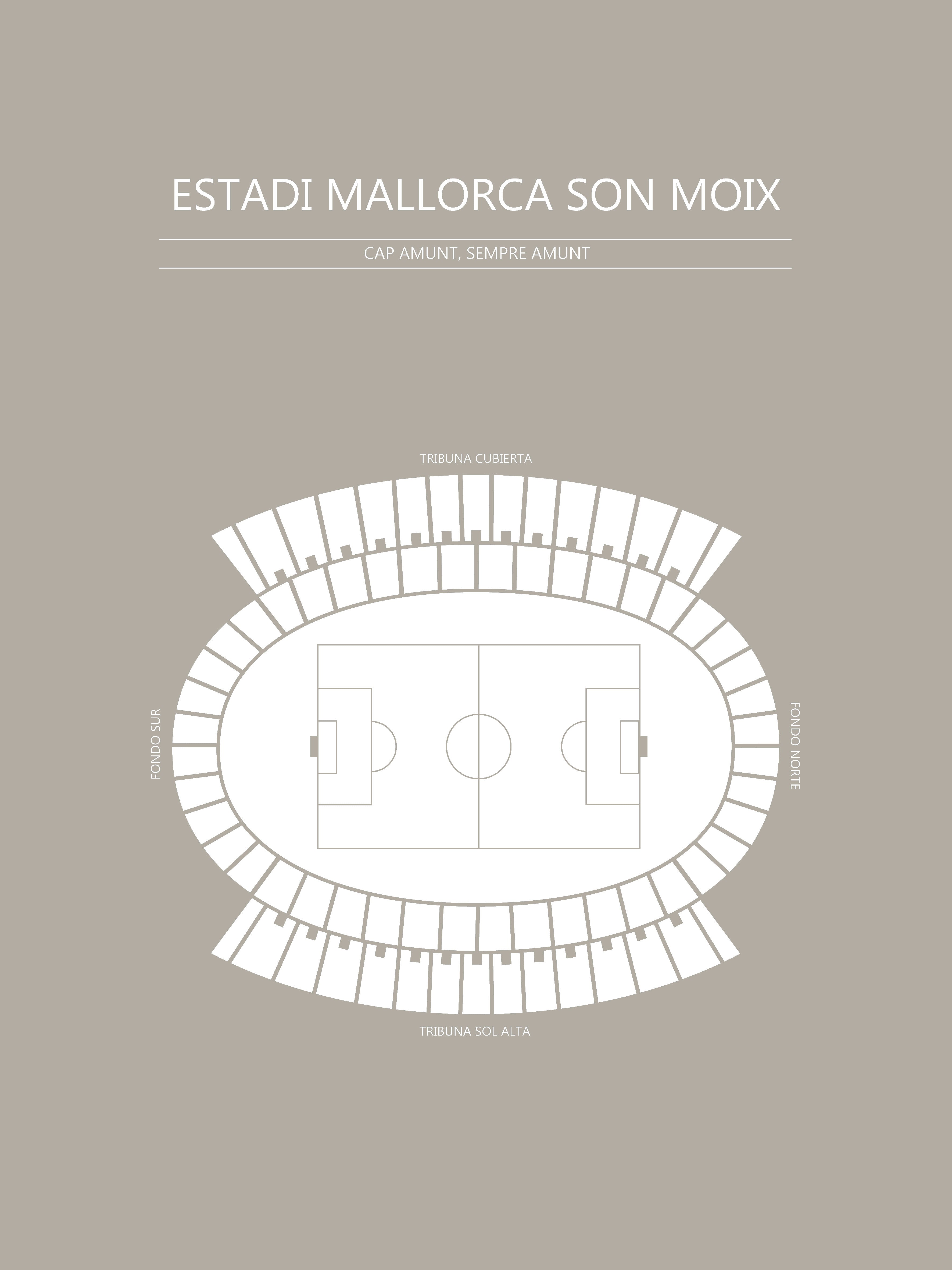 FODBOLD PLAKAT ESTADI MALLORCA SON MOX