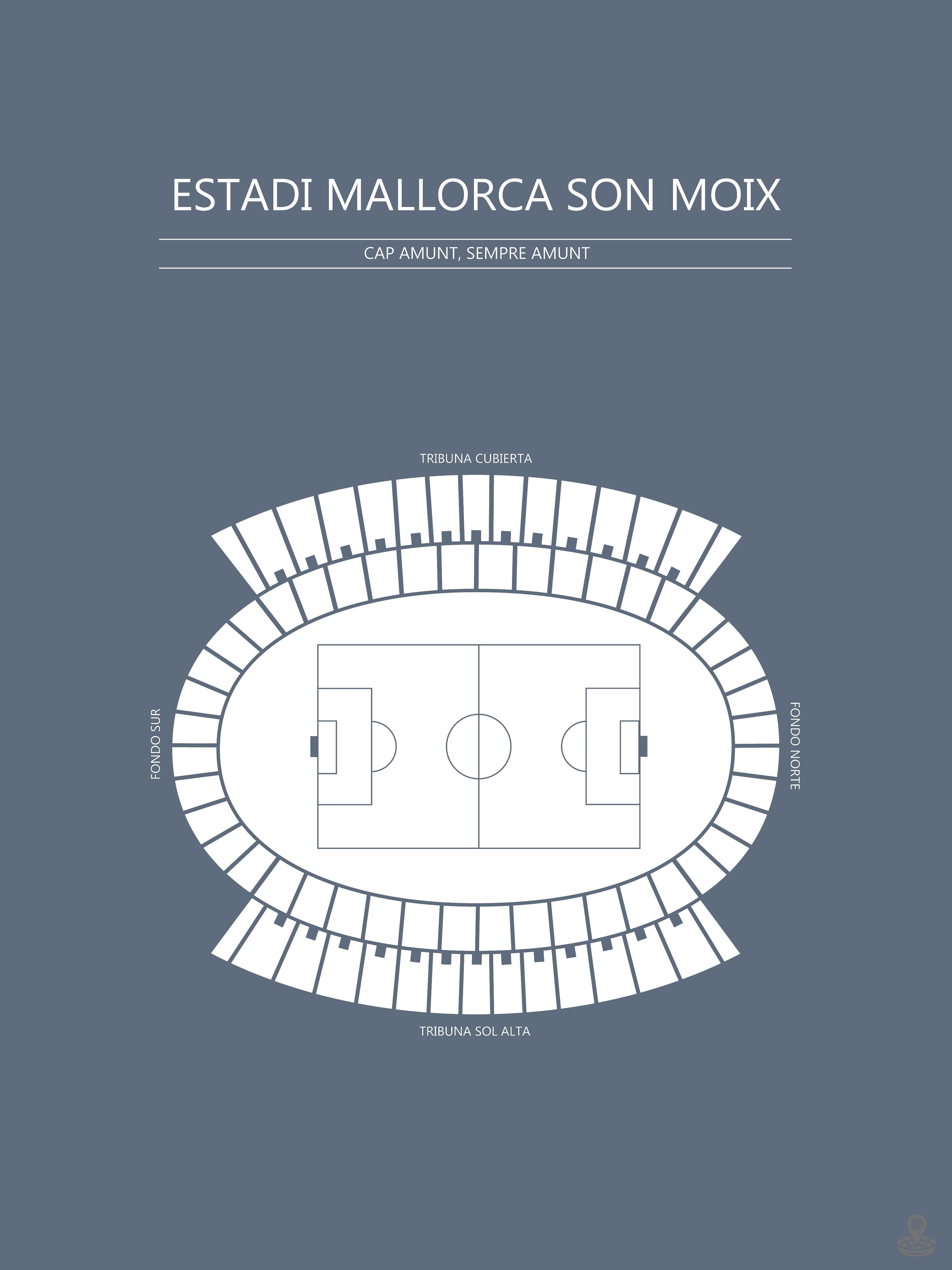 FODBOLD PLAKAT ESTADI MALLORCA SON MOX