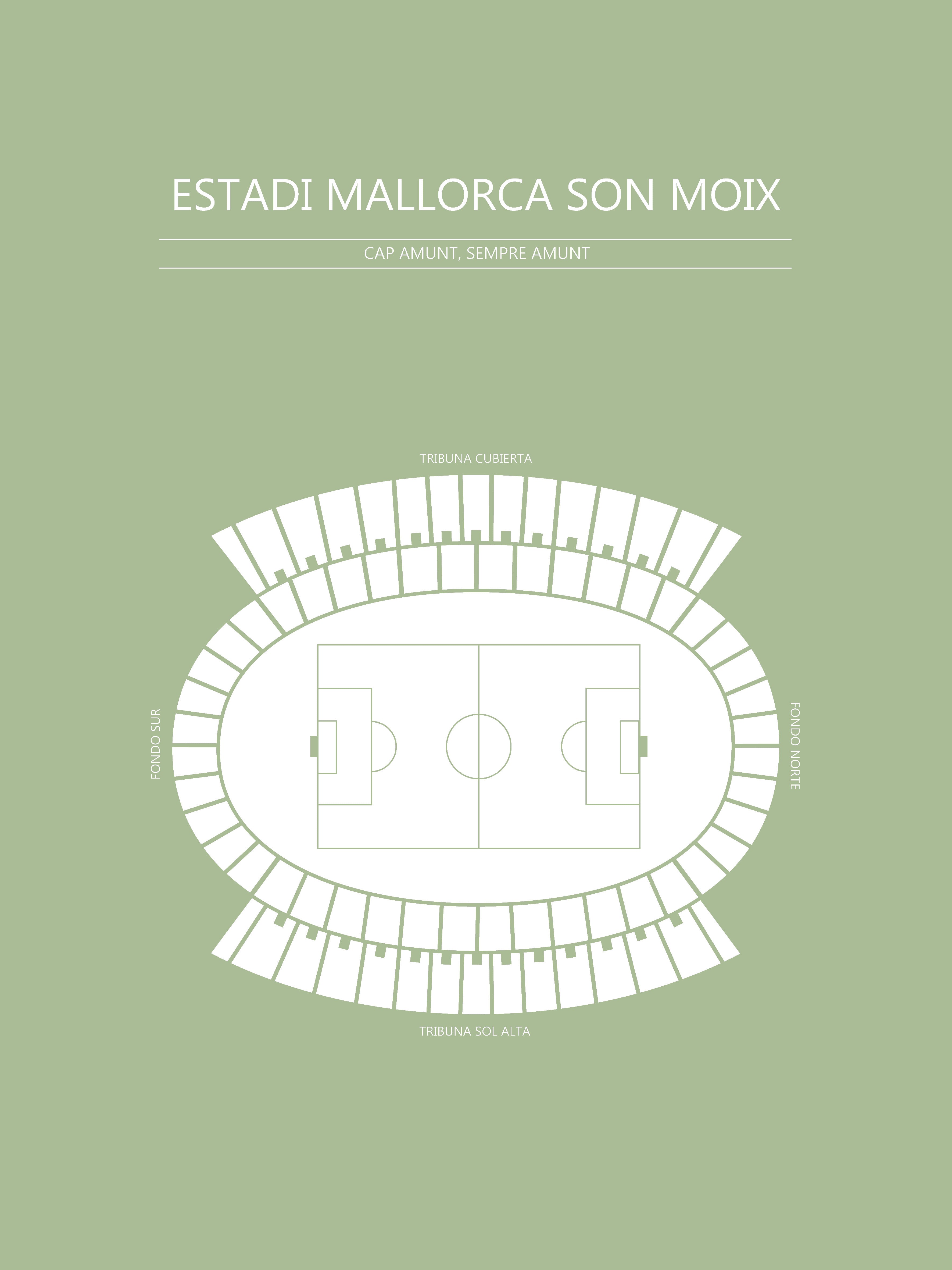 FODBOLD PLAKAT ESTADI MALLORCA SON MOX