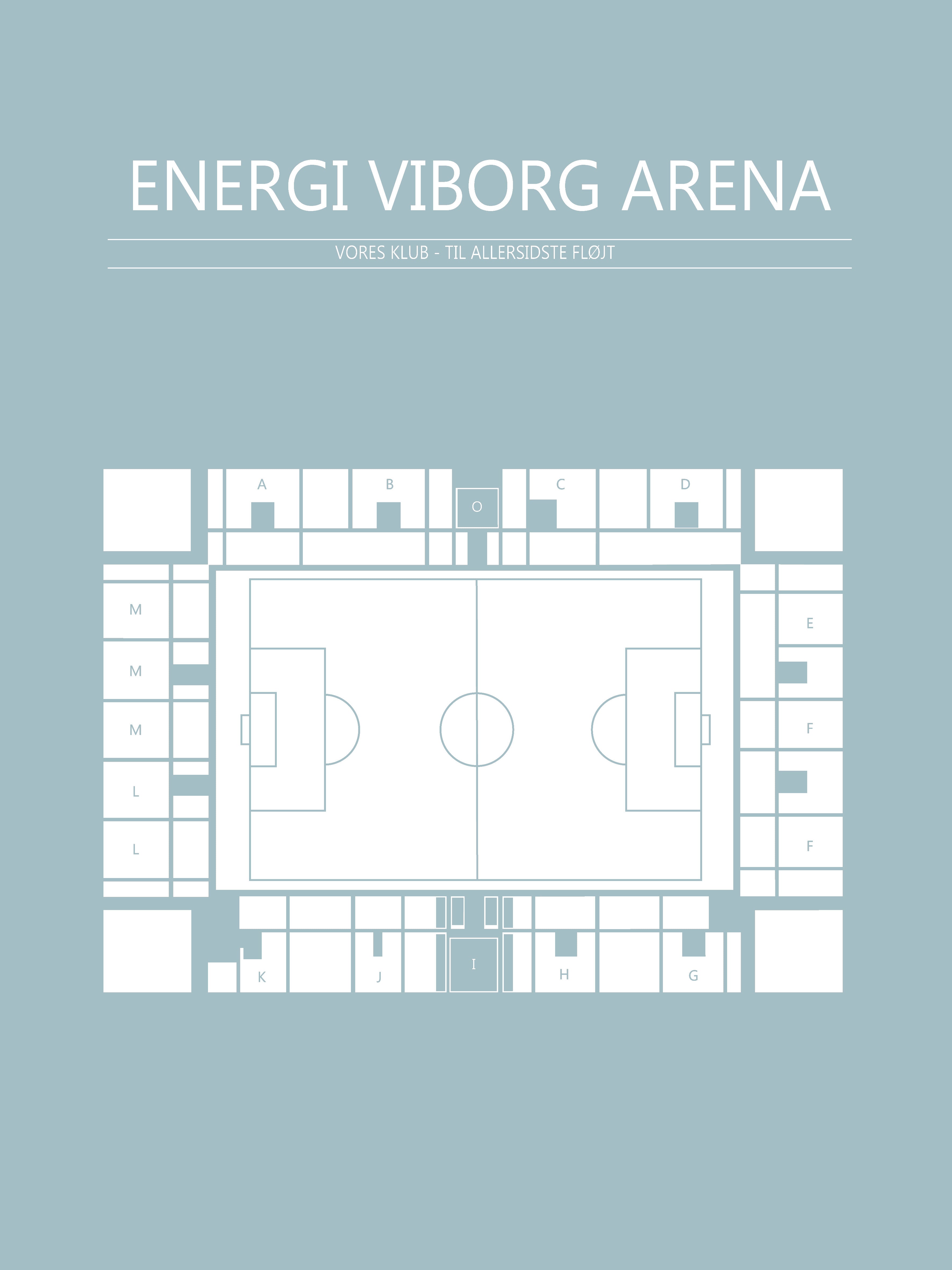FODBOLD PLAKAT VIBORG ENERGI ARENA