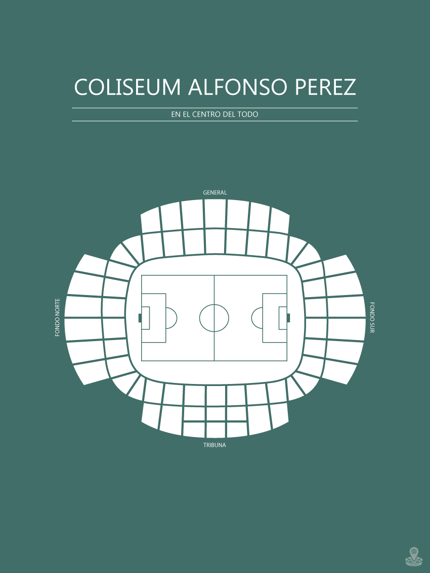 FODBOLD PLAKAT GETAFE COLISEUM ALFONSO PEREZ