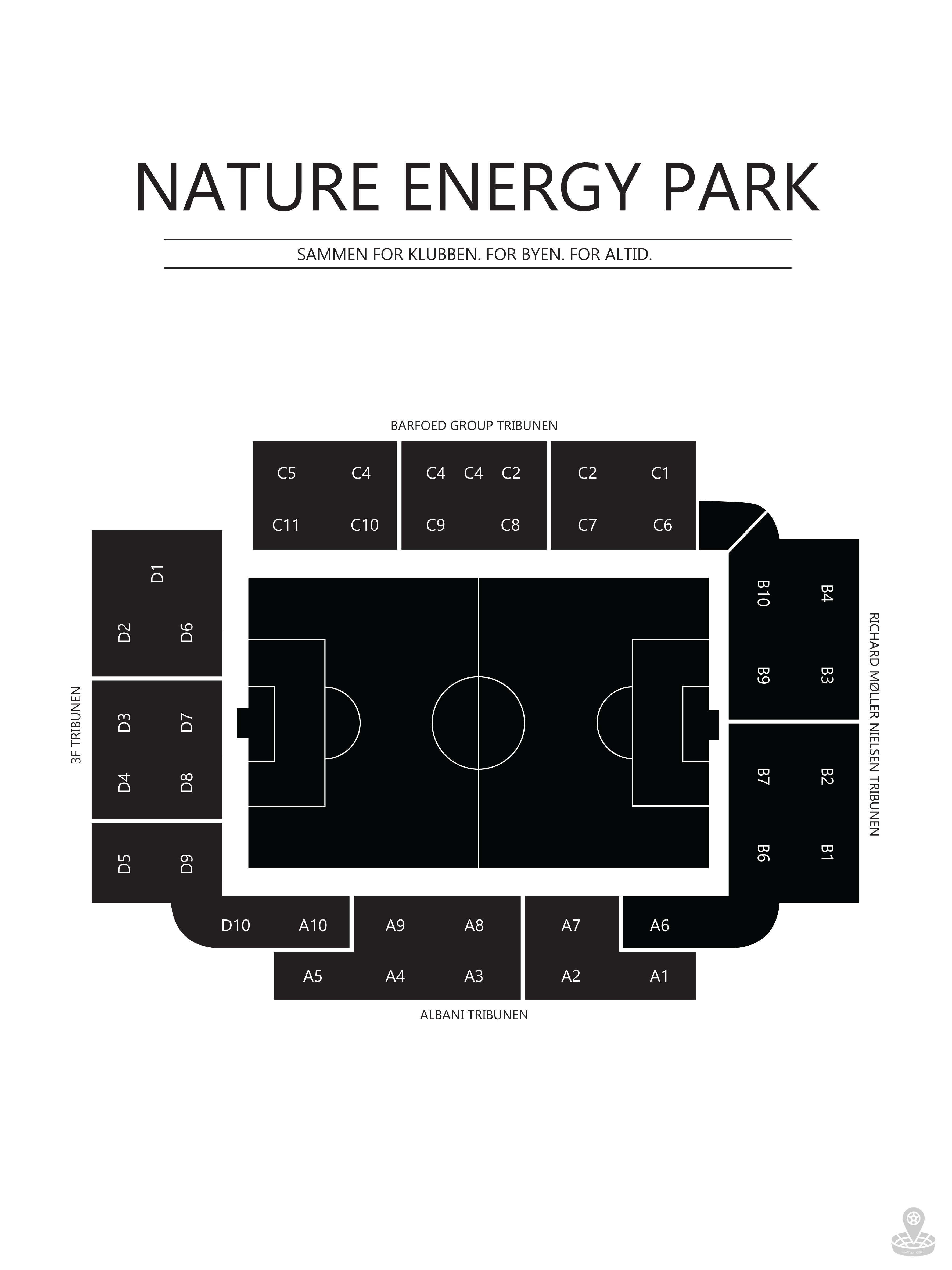 Fodbold plakat OB Nature Energy Park Hvid