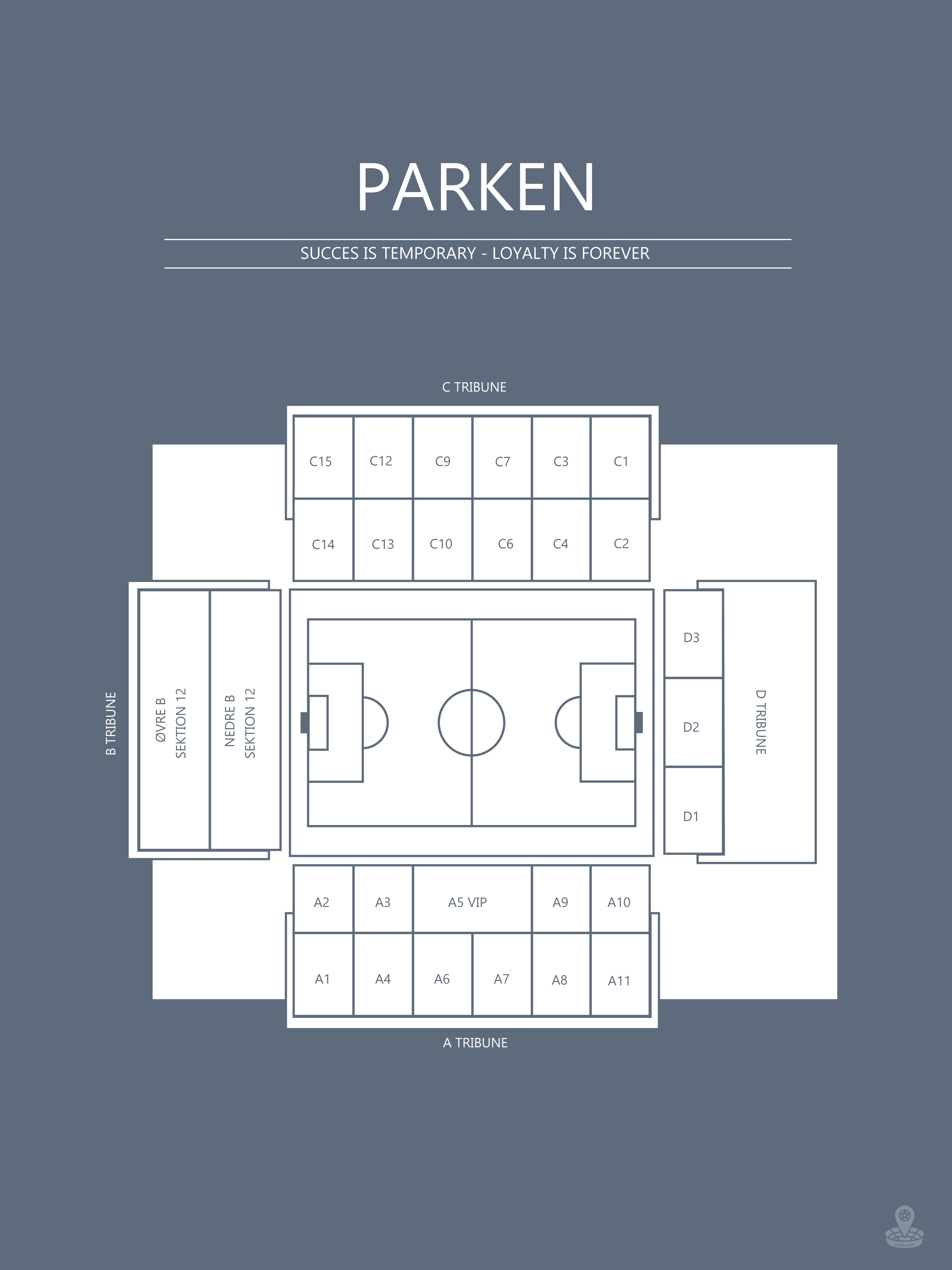 FODBOLD PLAKAT FCK PARKEN