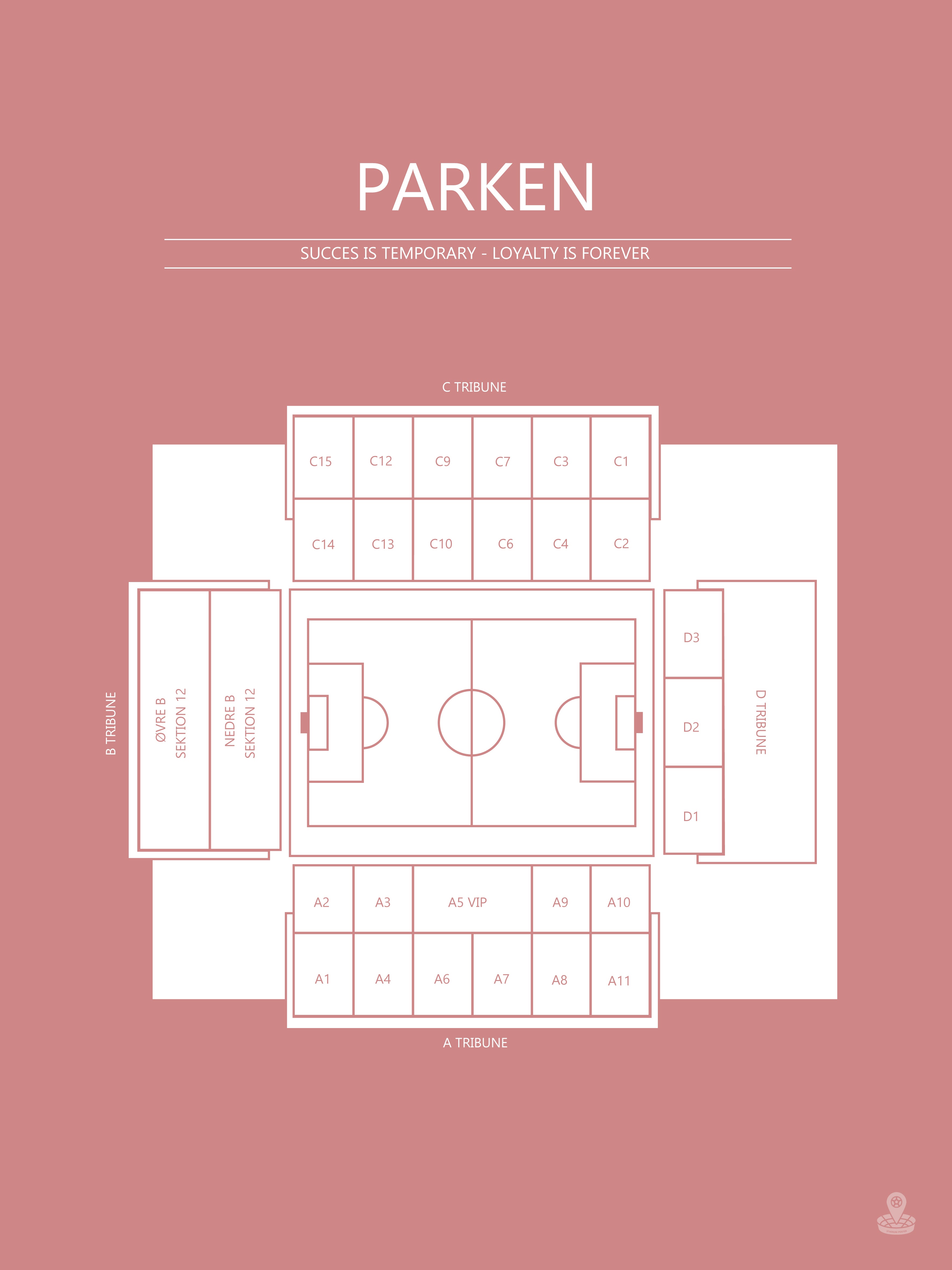 FODBOLD PLAKAT FCK PARKEN