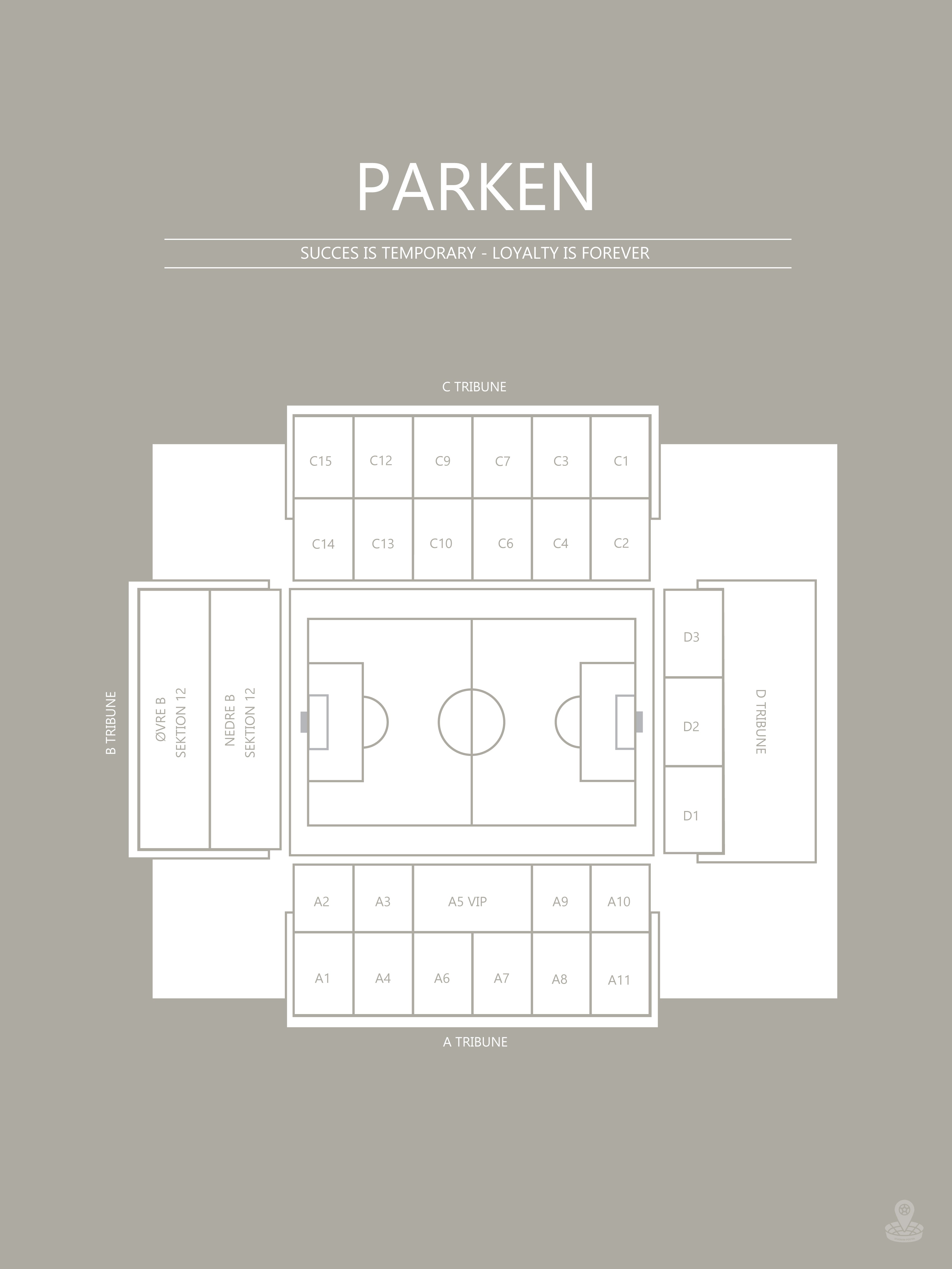FODBOLD PLAKAT FCK PARKEN