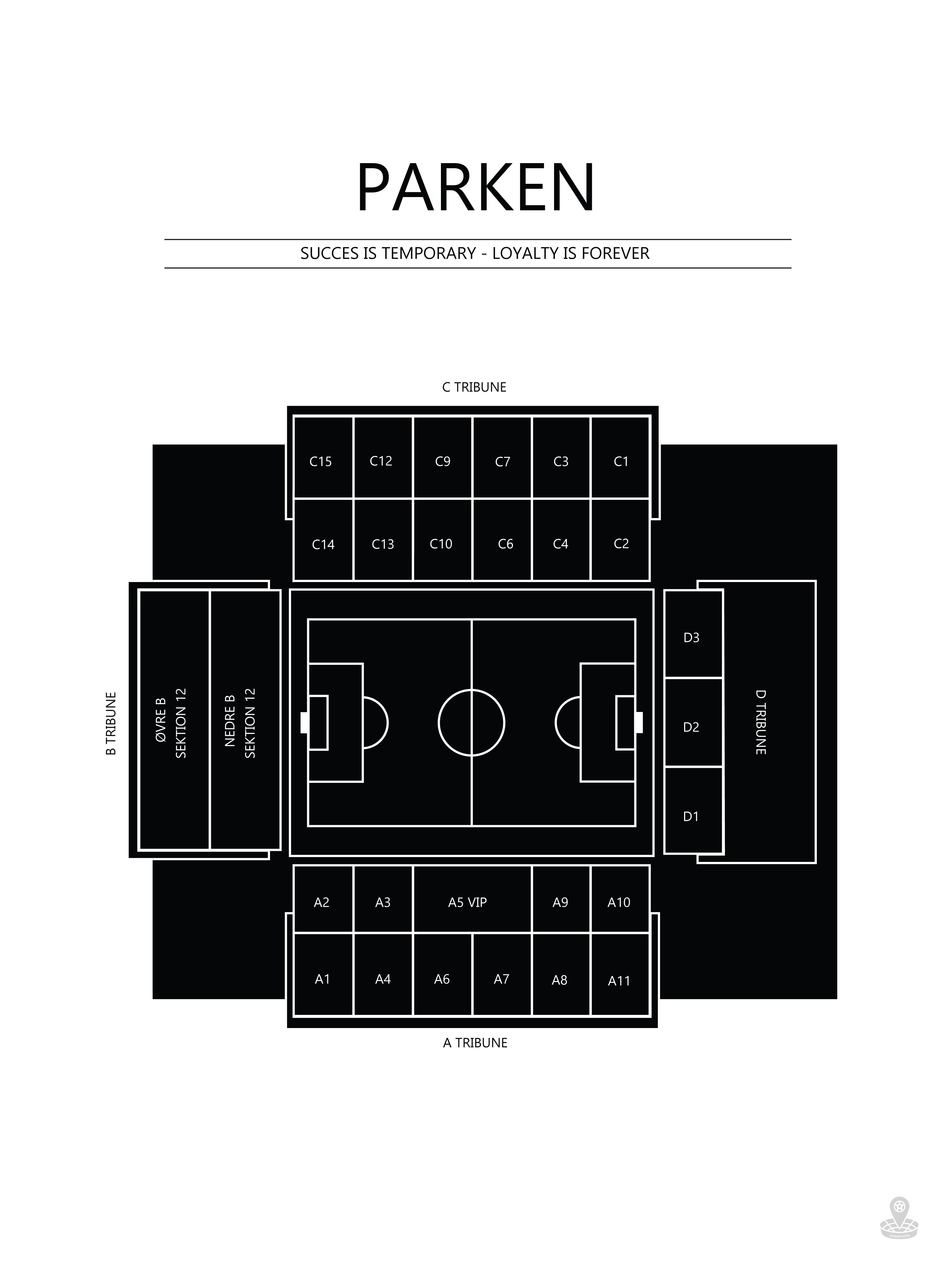 FODBOLD PLAKAT FCK PARKEN