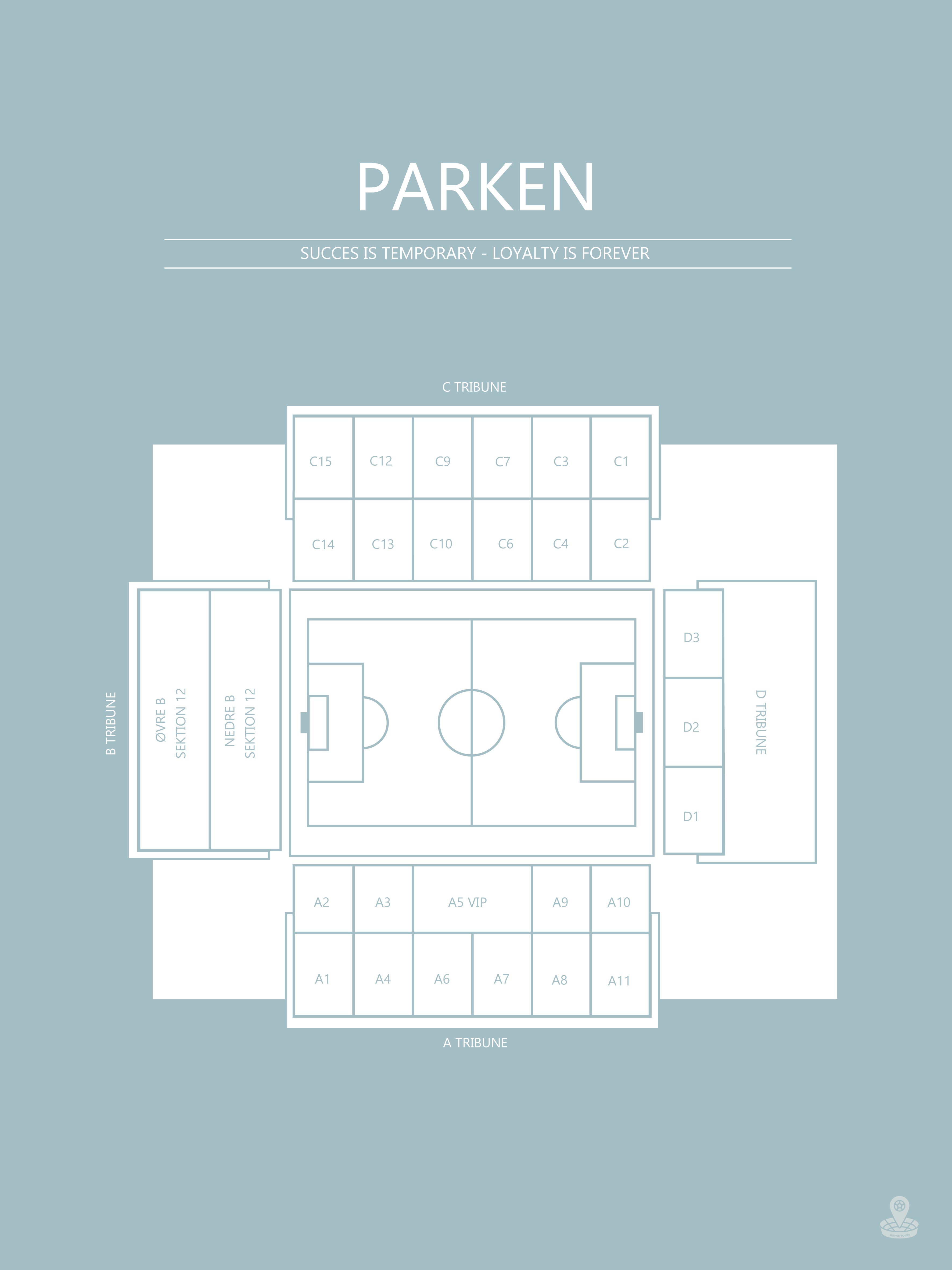 FODBOLD PLAKAT FCK PARKEN