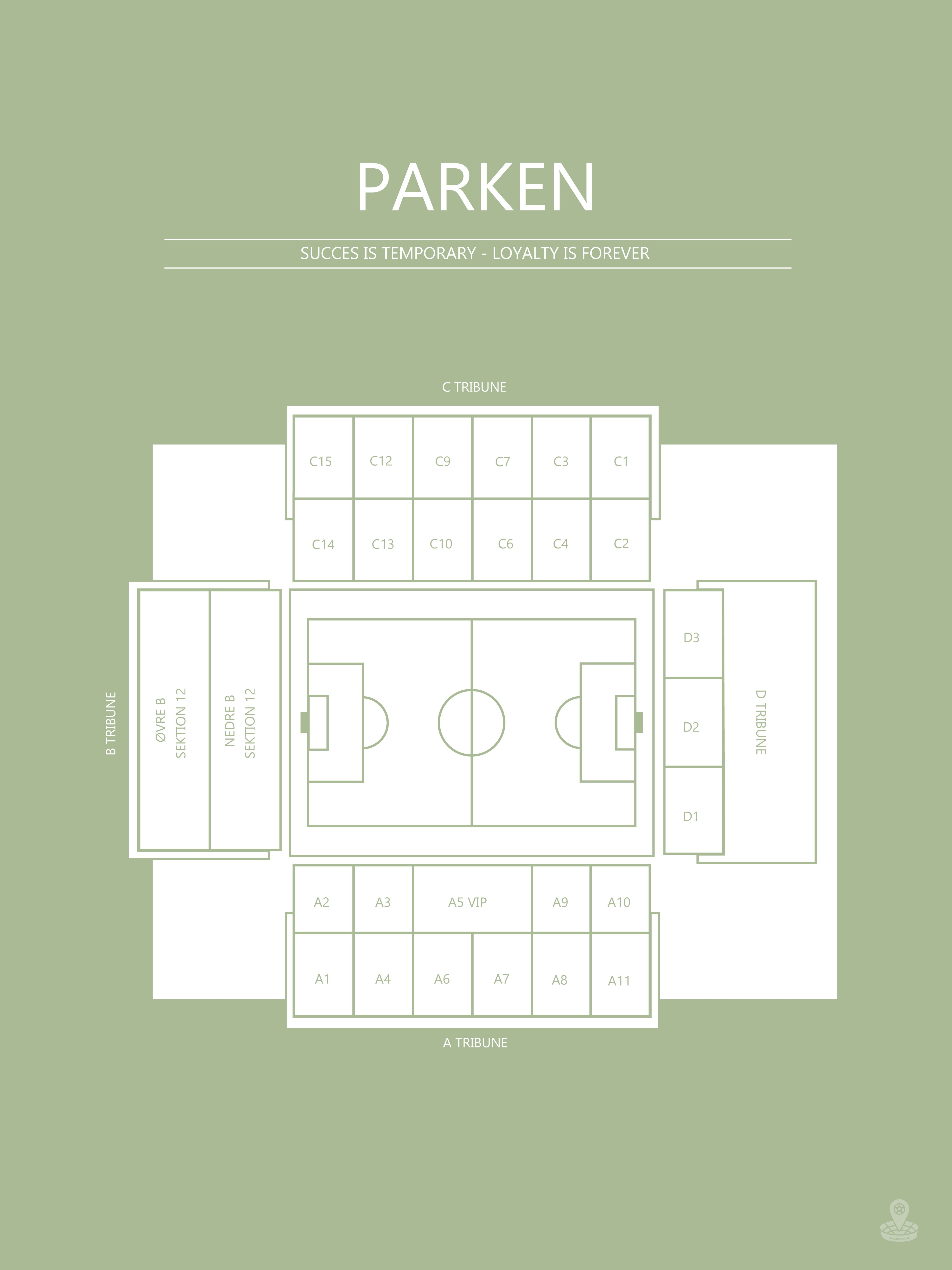 FODBOLD PLAKAT FCK PARKEN