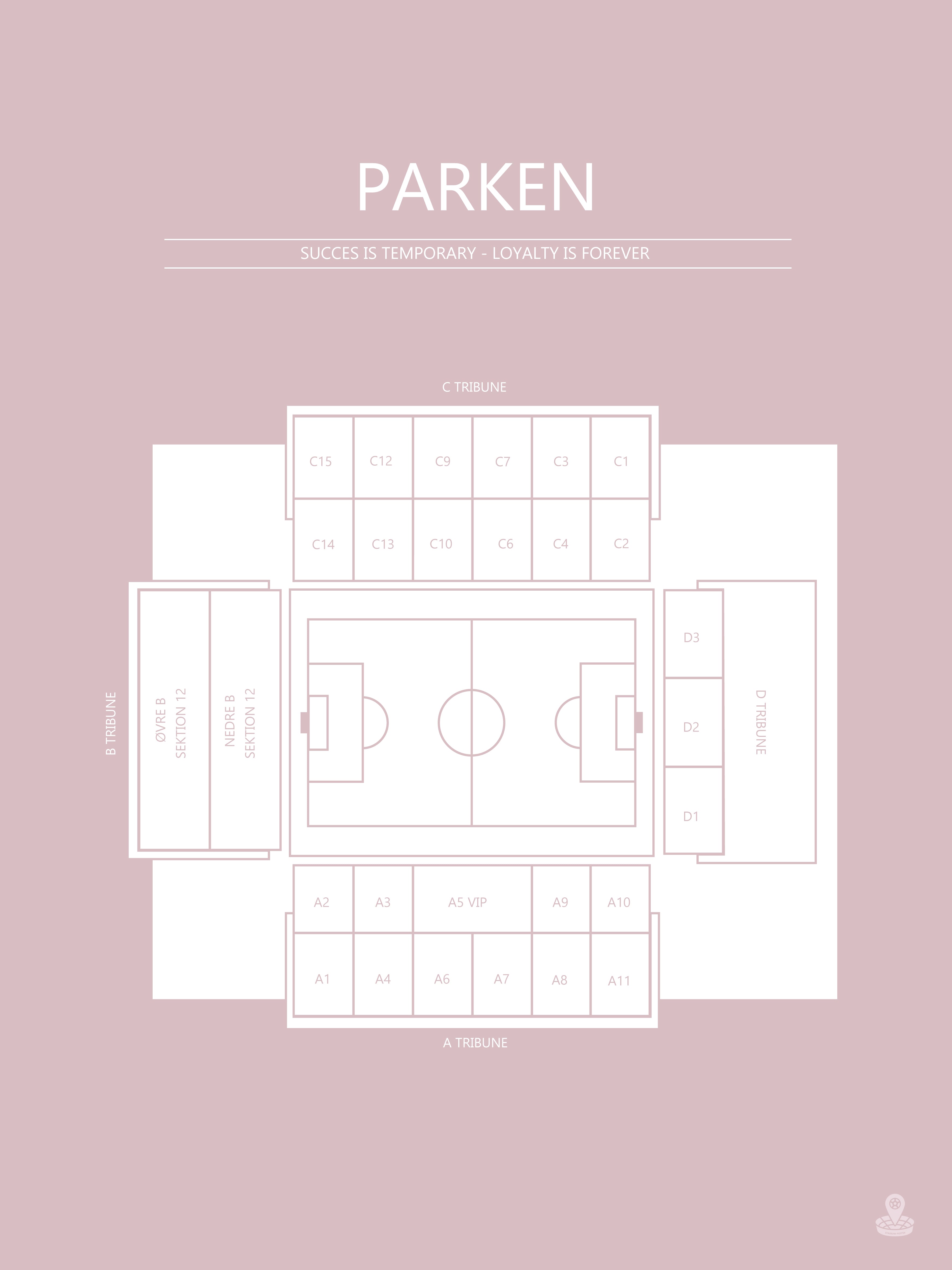 FODBOLD PLAKAT FCK PARKEN