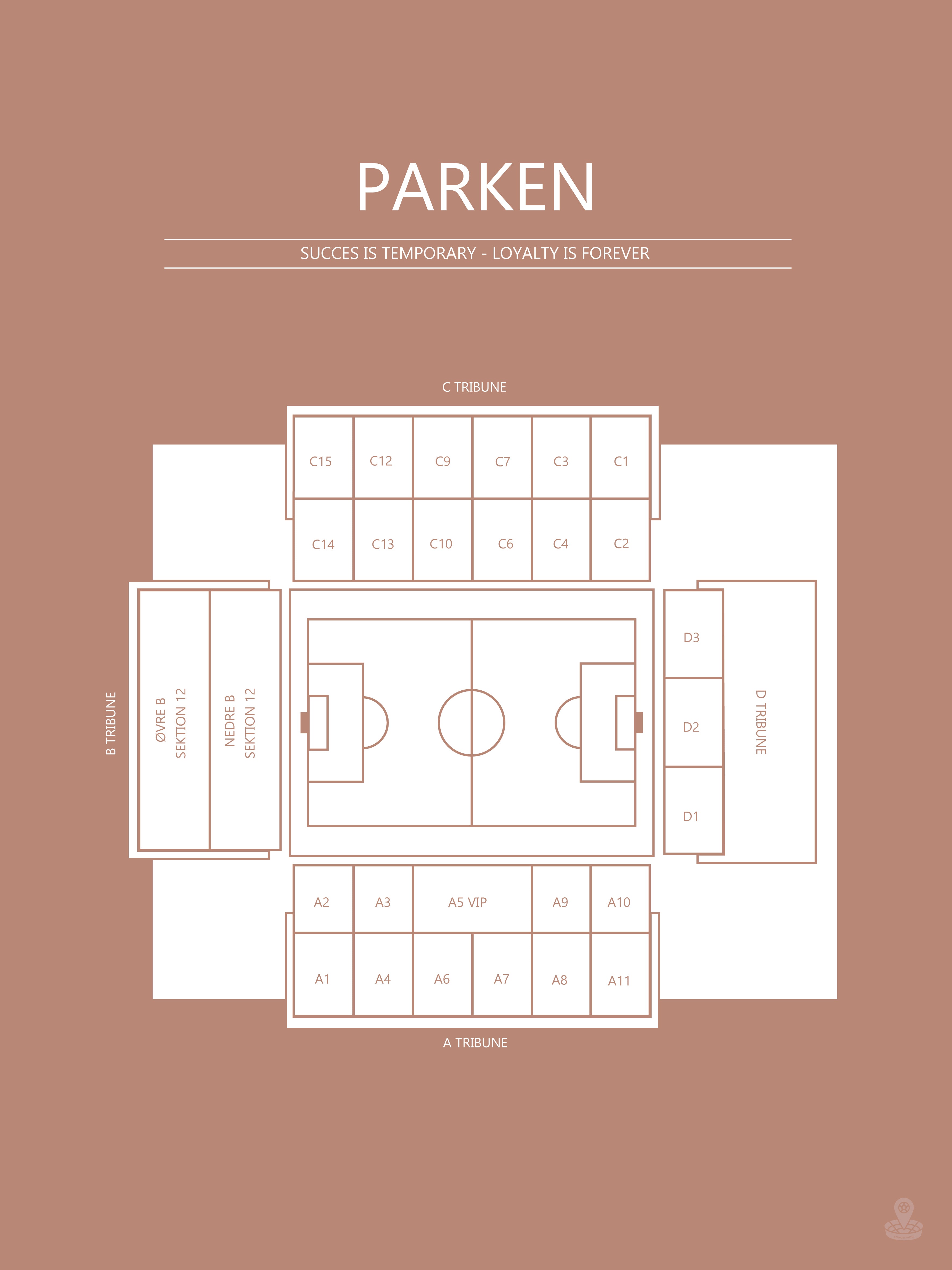 FODBOLD PLAKAT FCK PARKEN