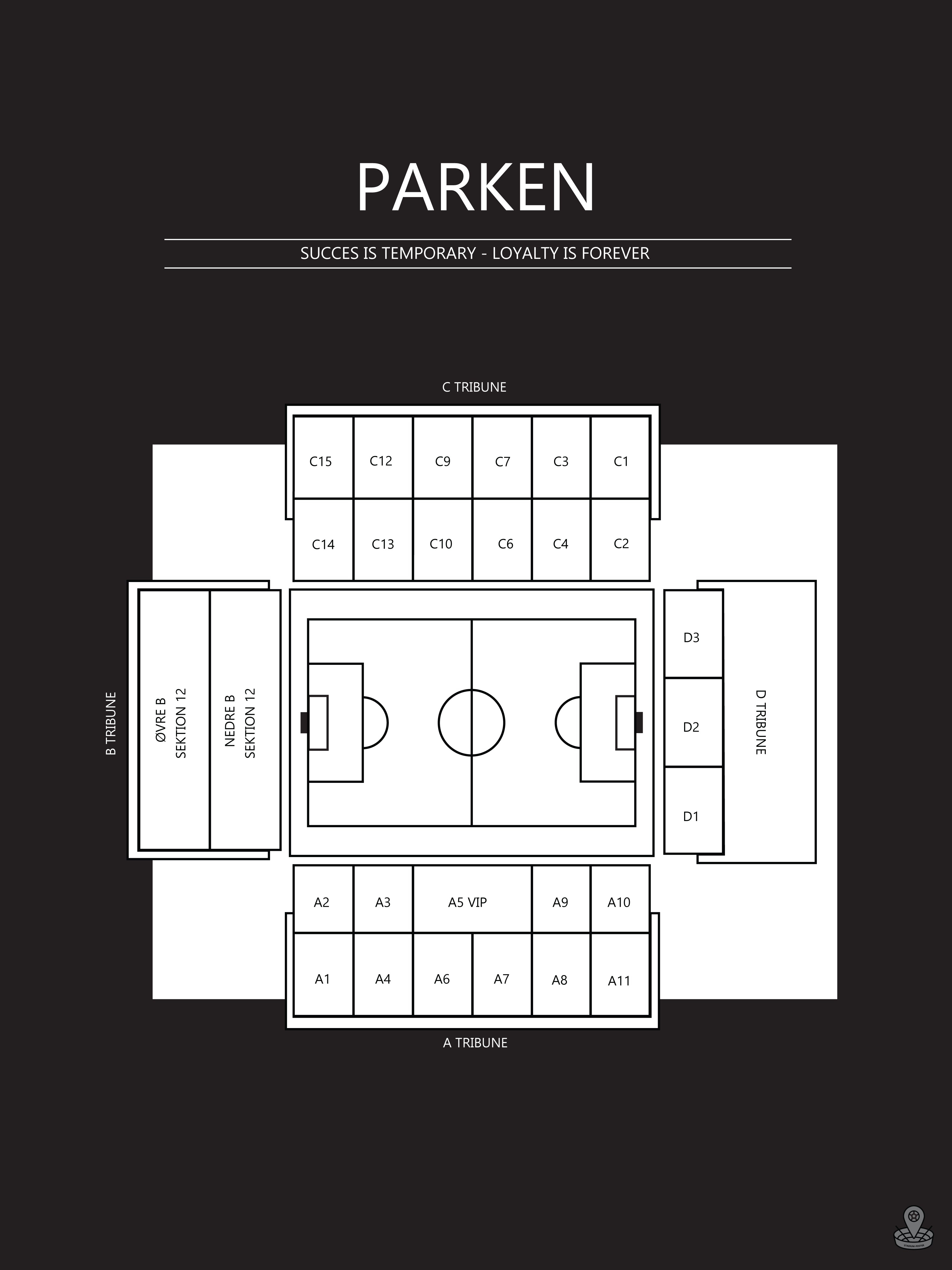 FODBOLD PLAKAT FCK PARKEN